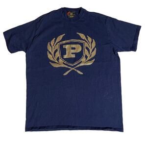 Phat Farm T-Shirt SIZE XL Classics Navy Blue Studded Logo Short Sleeve Tee